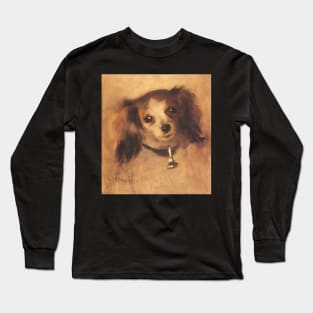 Head of a Dog by Pierre Renoir Long Sleeve T-Shirt